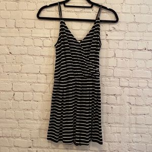 [GARAGE] Black Stripped Romper - Size XS